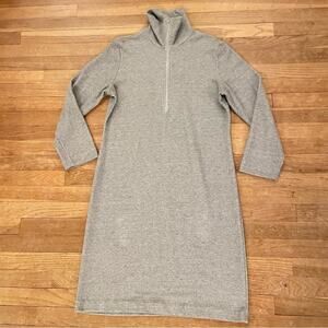 Weekenders gray turtleneck knee length sweater dress size medium M b21